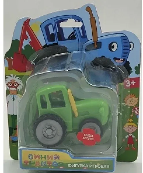 Фигурка СИНИЙ ТРАКТОР зеленый ТРАКТОР, 6 см, PF-GREENTRACTOR-RU 383448