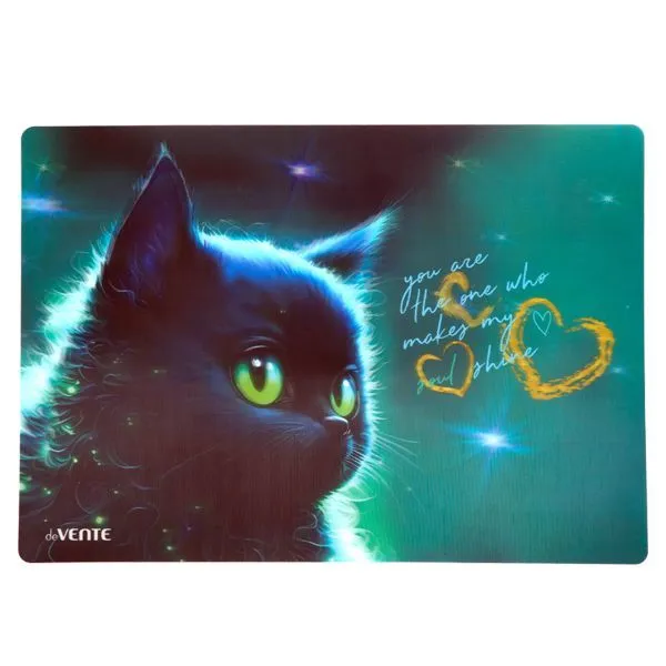 Настольное покрытие для творчества А4+ "3D.Black Cat" DEVENTE 8061427