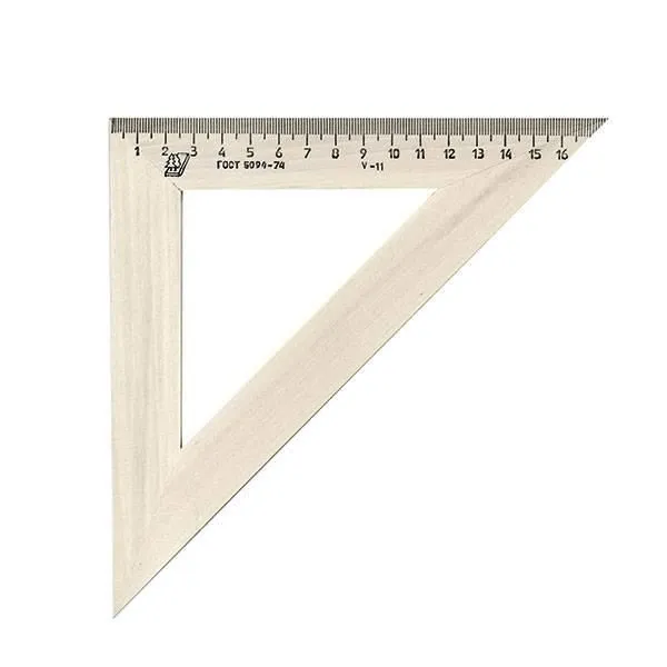 Треугольник 45°, 18см Можга, дер., С15