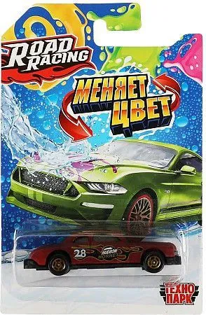 Машина металл ROAD RACING меняет цвет 7,5 см, RR-7-CC-063-R 358822