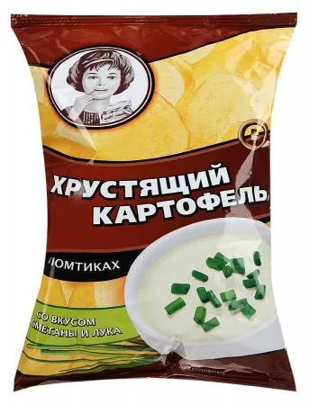 Чипсы Хруст.картофель со вкусом сметаны и лука 70г ВЧ832