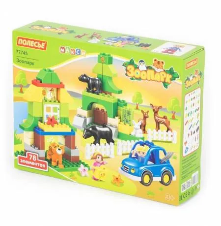 Конструктор Макси - Зоопарк 78эл., 77745