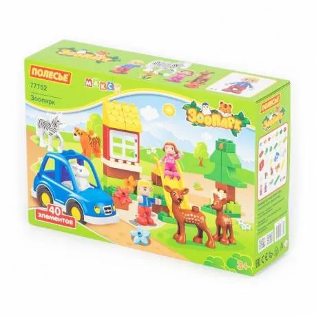Конструктор Макси - Зоопарк 40эл., 77752