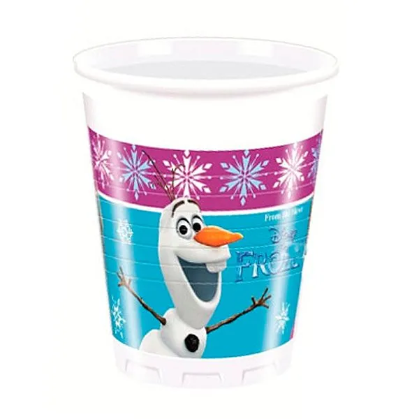 Стаканы пласт Холодное Сердце Северное Сияние 8шт, 4867563