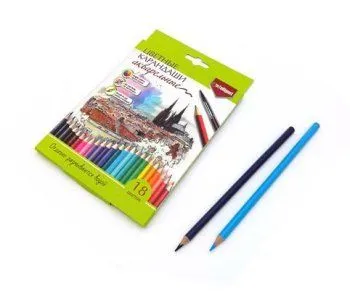 Карандаши 18 цв.  INTELLIGENT BV-67 акварельные, 2М-4М, 309790