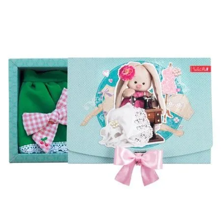 Юбка с кружевом и бант с вышивкой OSidM-457