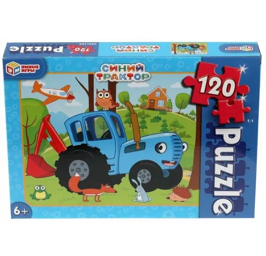 Пазлы 120 СИНИЙ ТРАКТОР 305125