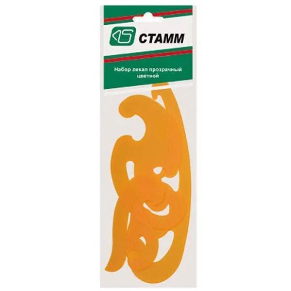 Картинка Набор лекал 25,17,12Флуоресцентный ЛК02 от магазина «Мишка Панда»