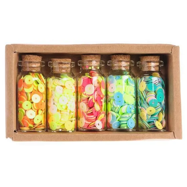 Декор Набор пайеток 05цв/05шт "Набор №2" М-9907