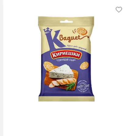 Сухарики Кириешки Baguet 50г/32 Глубой сыр, РВС238