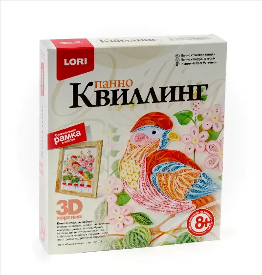 Квиллинг-панно Lori 3D "Райская птица", Квл-024
