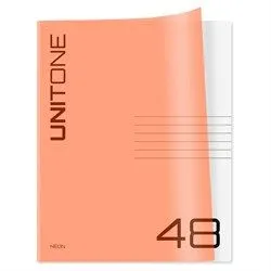 Тетрадь 48л. клетка BG "UniTone. Neon", Т5ск48_пл 12473
