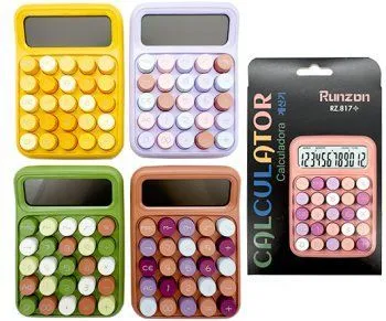 Калькулятор  DE-124 Runzon Настольный, 10 разрядный, 15,7*11*2,7см