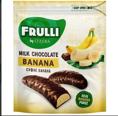 Набор конфет шок.OZera суфле Банан 125г КРН219