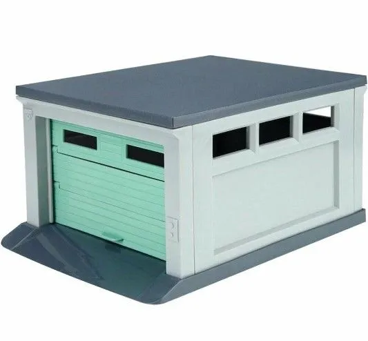 Гараж для машинок серый,мятный ГИМ-0977