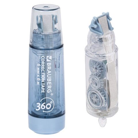 Корректирующая лента BRAUBERG 360, 6 мм х 6 м + сменный картридж,  272661