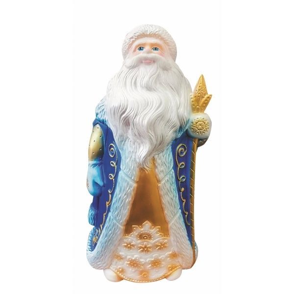 Игрушка из пластизоля "Дед Мороз", Синий, 35 см, ДП-04