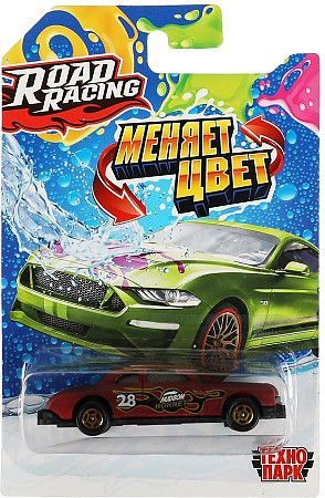 Машина металл ROAD RACING меняет цвет 7,5 см, RR-7-CC-063-R 358822