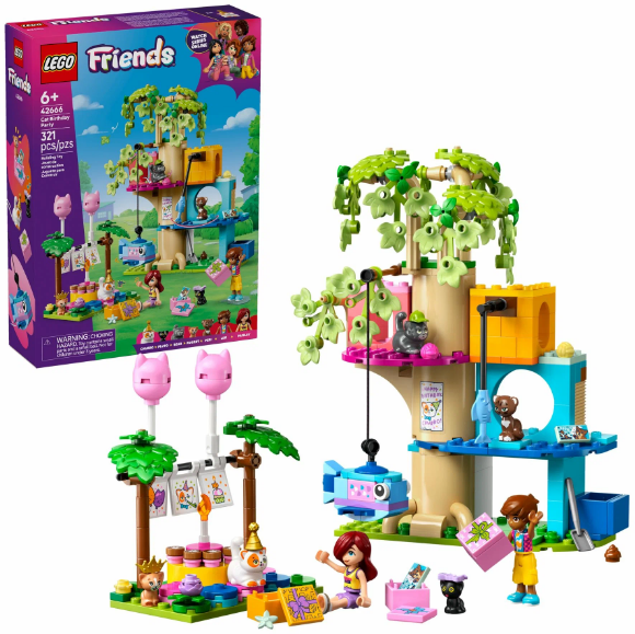 LEGO FRIENDS День рождения кошки и дом на дереве" 42666