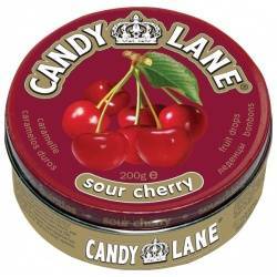 Картинка Candy Lane кислая вишня леденцы 200г.ж/б от магазина «Мишка Панда»