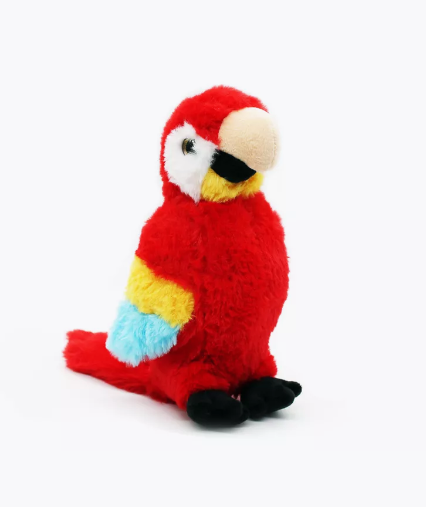 Игрушка мягконабивная Попугай Ара красный 23 см 13743
