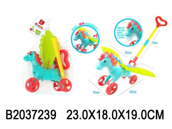 Каталка-лошадка с ручкой, B2037239 349322